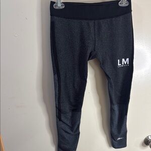 Reebok Black Leggings with Form-Fitting Design and Elastic Waistband Les mills